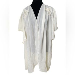Cinema Etoile Vintage Dreamy Boho Hippie Bridal Lingerie Longline Duster Coat